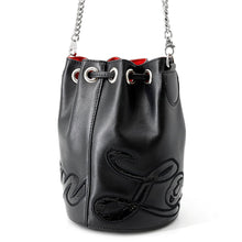 Load image into Gallery viewer, Christian Louboutin mary jane bucket bag Black/Red Leather
