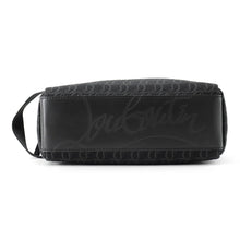 Load image into Gallery viewer, Christian Louboutin ZIP N FLAP Jacquard Clutch Bag Black1245219B260 Canvas Leather