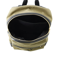 Load image into Gallery viewer, BALLY Backpack Khaki/Black6306641 Canvas Leather