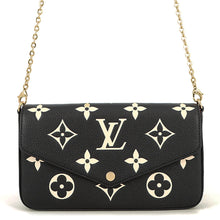 Load image into Gallery viewer, LOUIS VUITTON Felicie Pochette Noir/BeigeM82479 Monogram Empreinte Leather