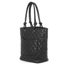 将图像加载到图库查看器中,CHANEL Cambon line Tote Bag Black/PinkA25167 Lambskin Size Medium