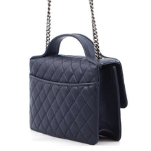 Load image into Gallery viewer, CHANEL CC University Chain Shoulder Bag NavyA93537 Leather