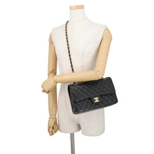Load image into Gallery viewer, CHANEL Matelasse Double Flap ChainShoulder Bag Black/RedA01112 Lambskin Size 25