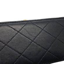 Load image into Gallery viewer, CHANEL Matelasse Double Flap ChainShoulder Bag Black/RedA01112 Lambskin Size 25
