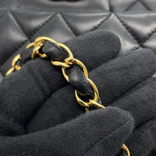 Load image into Gallery viewer, CHANEL Matelasse Double Flap ChainShoulder Bag Black/RedA01112 Lambskin Size 25