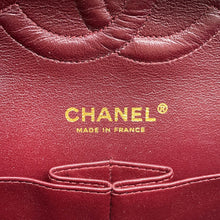 Load image into Gallery viewer, CHANEL Matelasse Double Flap ChainShoulder Bag Black/RedA01112 Lambskin Size 25