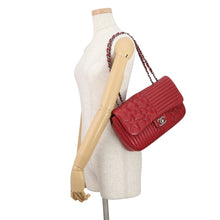 Load image into Gallery viewer, CHANEL Paris-Dallas Flap Bag Red Lambskin