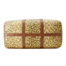 Load image into Gallery viewer, CELINE Leopard Travel Bag Brown PVC Leather
