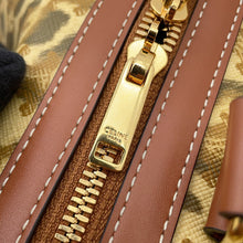 Load image into Gallery viewer, CELINE Leopard Travel Bag Brown PVC Leather