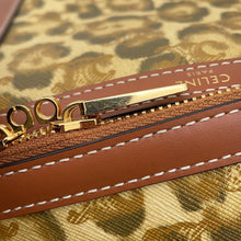 Load image into Gallery viewer, CELINE Leopard Travel Bag Brown PVC Leather
