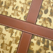 Load image into Gallery viewer, CELINE Leopard Travel Bag Brown PVC Leather