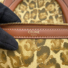 Load image into Gallery viewer, CELINE Leopard Travel Bag Brown PVC Leather