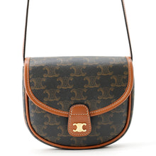 将图像加载到图库查看器中,CELINE Mini Busas Shoulder Bag Brown196702BZJ.04LU TriompheCanvas Leather
