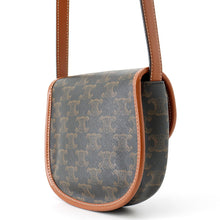 将图像加载到图库查看器中,CELINE Mini Busas Shoulder Bag Brown196702BZJ.04LU TriompheCanvas Leather