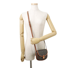 将图像加载到图库查看器中,CELINE Mini Busas Shoulder Bag Brown196702BZJ.04LU TriompheCanvas Leather
