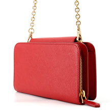 Load image into Gallery viewer, PRADA Saffiano Leather Chain wallet Red1ZH048 Leather