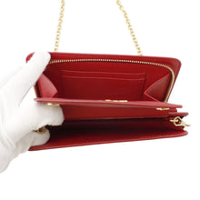 Load image into Gallery viewer, PRADA Saffiano Leather Chain wallet Red1ZH048 Leather