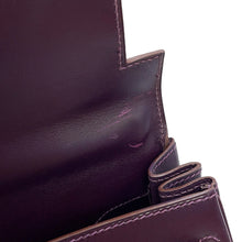 Load image into Gallery viewer, HERMES Kelly Retourne Raisin/Multicolor Vibrato Box Calf Leather Size 32