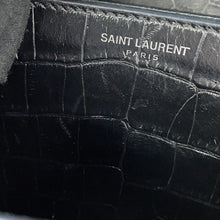 Load image into Gallery viewer, SAINT LAURENT PARIS Sunset ChainShoulder Bag Black442906DND0N1000 Croco embossed leather Size Medium