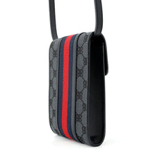 Load image into Gallery viewer, BALENCIAGA The Hacker Project Phone Pouch Black/Red/Navy680130 Canvas Leather