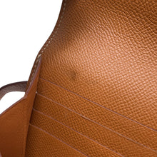 将图像加载到图库查看器中,HERMES Kelly wallet Gold Epsom