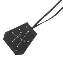 将图像加载到图库查看器中,HERMES Long Necklace Clochette/H Constellation BlackH500505FK89 Swift Leather Metal