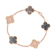 将图像加载到图库查看器中,Van Cleef & Arpels Vintage Alhambra Bracelet 5 motifsVCARP2R100 18K Pink Gold