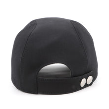 Load image into Gallery viewer, HERMES Cap Miles Jump Size 60 Black Wool62% Cotton38%
