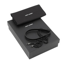 Load image into Gallery viewer, SAINT LAURENT PARIS Cassandra Chain Wallet Black695108BOW081000 Leather