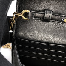 将图像加载到图库查看器中,SAINT LAURENT PARIS LE MAILLON WALLET Chain Wallet Black7381091EL071000 Lambskin