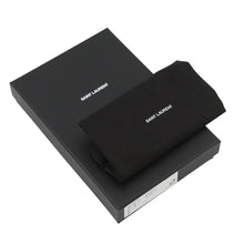 Load image into Gallery viewer, SAINT LAURENT PARIS V Stitch Compact Wallet Black575974BOW021000 Leather