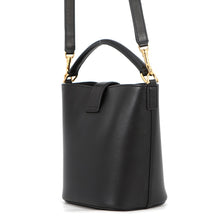 Load image into Gallery viewer, CELINE Triomphe Louise 2-Way Handbag Black119173FX9.38NO Calf Leather Size Small