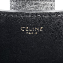 Load image into Gallery viewer, CELINE Triomphe Louise 2-Way Handbag Black119173FX9.38NO Calf Leather Size Small