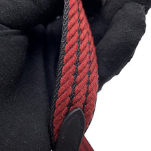 将图像加载到图库查看器中,HERMES Bandouliere Sangle Cordage Rouge H/Black Canvas Swift Leather Size 1"/43.3"