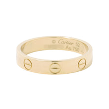 Load image into Gallery viewer, CARTIER Mini Love Ring Size Small/52/#12B4085000/B4085052 18K Yellow Gold