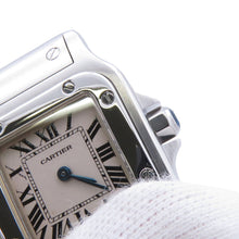 将图像加载到图库查看器中,CARTIER Santos Garbe SM H25mm×W24mm Stainless Steel Ivory DialW20056D6