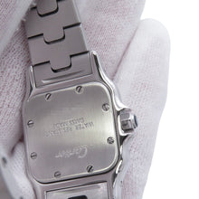 将图像加载到图库查看器中,CARTIER Santos Garbe SM H25mm×W24mm Stainless Steel Ivory DialW20056D6