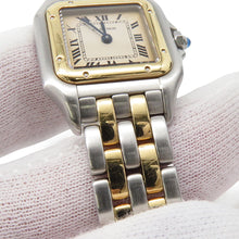 Load image into Gallery viewer, CARTIER PANTHERE 2 Row W22mm × H30mm Stainless Steel K18YG Ivory DialW25029B6