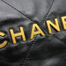 将图像加载到图库查看器中,CHANEL CHANEL22 ChainShoulder Bag BlackAS3261 Shiny Calf Leather Size Medium