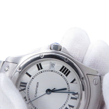 Load image into Gallery viewer, CARTIER Santos Rondo LM W33mm Stainless Steel White DialW20026K1
