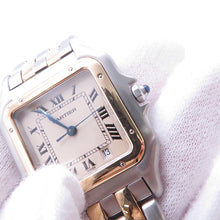 Load image into Gallery viewer, CARTIER PANTHERE MM 2 Row W36mm × H26.5mm Stainless Steel K18YG Ivory DialW25028B6