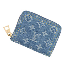 Load image into Gallery viewer, LOUIS VUITTON Zip around purse BlueM82957 Monogram Denim