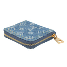 Load image into Gallery viewer, LOUIS VUITTON Zip around purse BlueM82957 Monogram Denim