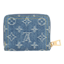 Load image into Gallery viewer, LOUIS VUITTON Zip around purse BlueM82957 Monogram Denim