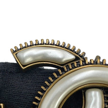 Load image into Gallery viewer, CHANEL CC Logo Long Necklace Faux Pearl Gold Plated