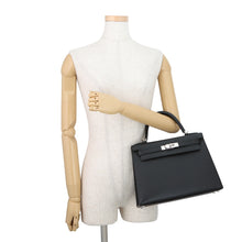 Load image into Gallery viewer, HERMES Kelly Sellier Black Epsom Size 28