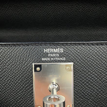 Load image into Gallery viewer, HERMES Kelly Sellier Black Epsom Size 28