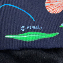 Load image into Gallery viewer, HERMES Twilly in the pocket Marine/Vert・Vif/Multicolor Silk100%