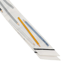 Load image into Gallery viewer, HERMES Twilly A Vos Crayons: Now, get out your colored pencils! / Carre Libre White/Gray/Blue Jean Silk100%