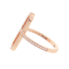 将图像加载到图库查看器中,HERMES Ever Chaine d'Ancre Diamond Ring Size PM/50/#10H118643B 18K Pink Gold
